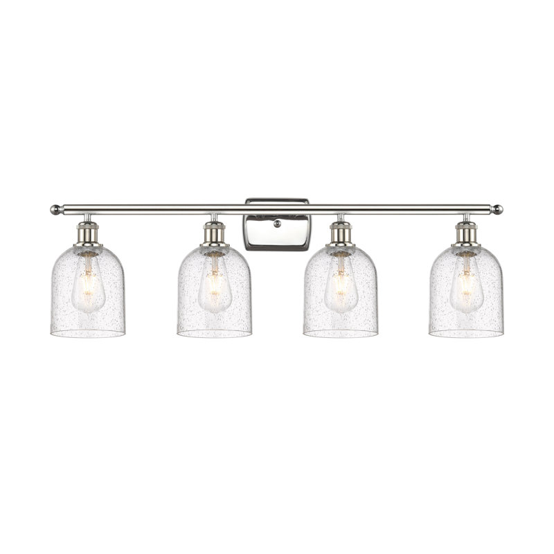 Anacaren 4 - Light Dimmable Vanity Light, Polished Nickel, Seedy