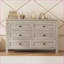 Armoire de rangement à 6 tiroirs Dressers | Gris antique | Panneau de particules-1872945091