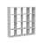 16 Cube Storage Organizer with Thick Four-Row Edges, Engineered Wood Modular Cube Unit, Horizontal & Vertical Convertible Bookshelf for Bedroom Playroom Living Room-2142019953