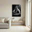 Ensemble de 1 tableau sur toile représentant un homme qui fume-740012813