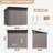 Metal Lean-to Storage Shed with Three Doors-109583589