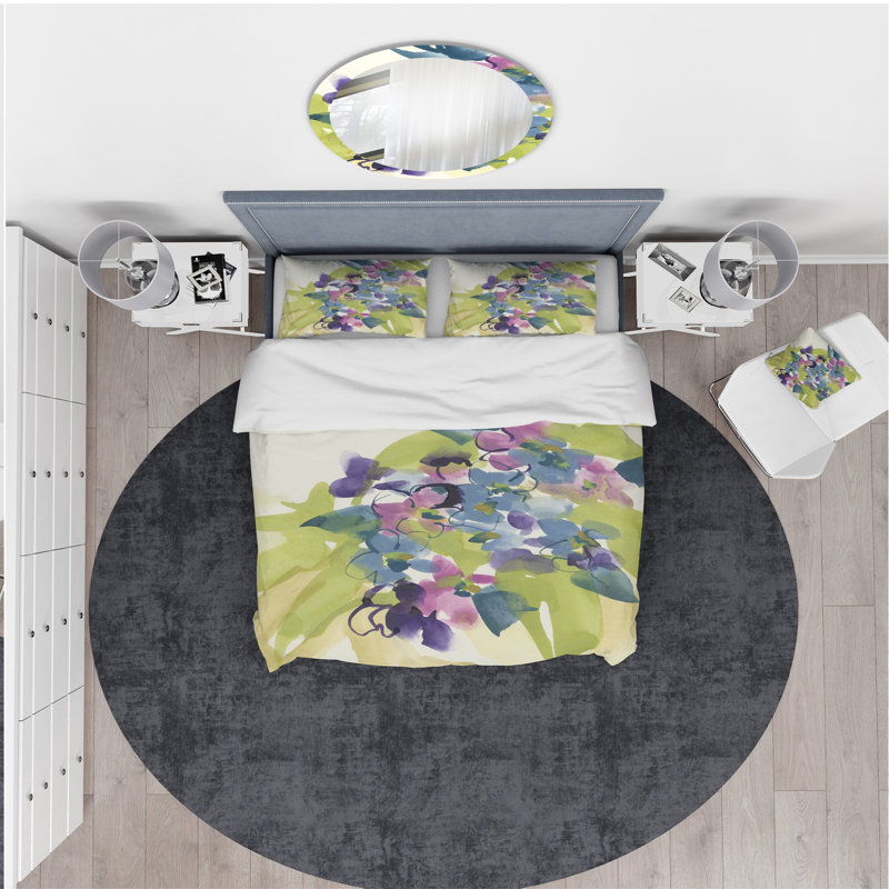 Spring Bouquet I - Ensemble de housse de couette traditionnel - Microfibre de polyester