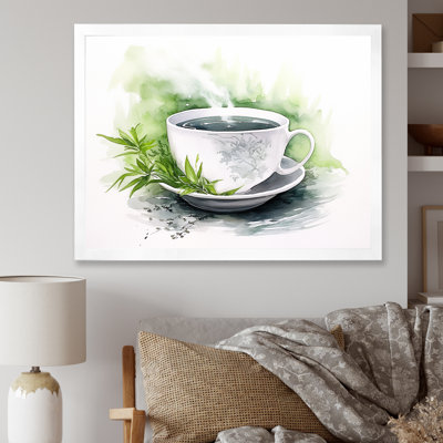 «White Oriental Tea Elegance - China», art mural