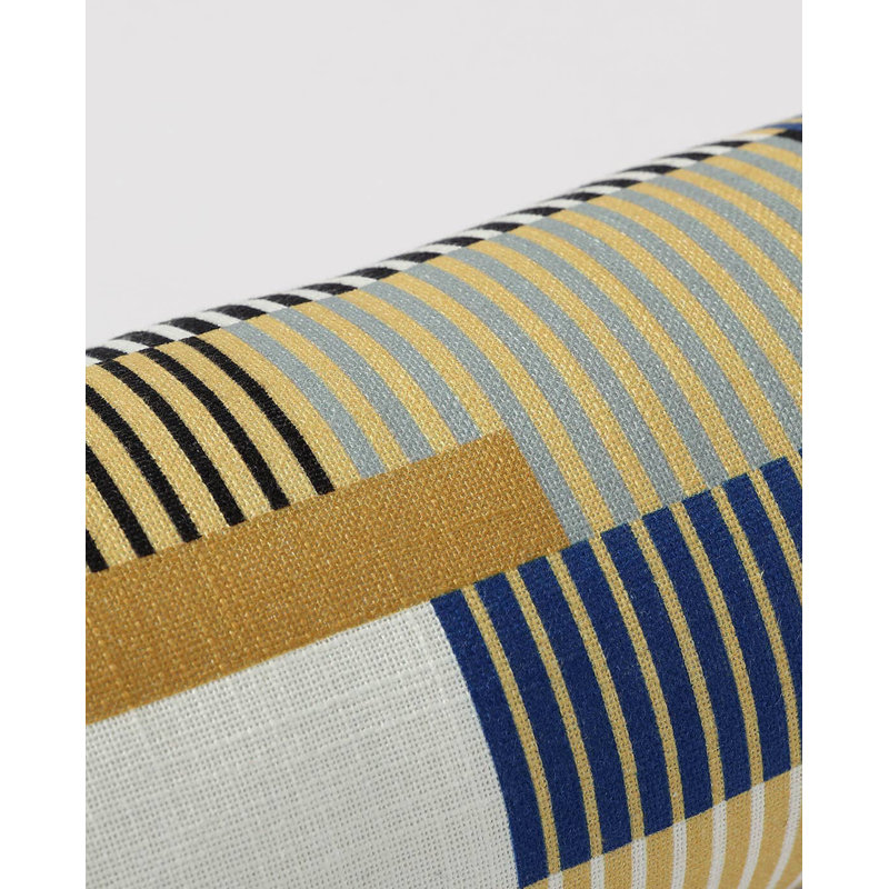 Bolster Pillow Cover & Insert, Gold Patchwork