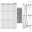 Galvanised Steel Border Fencing-933614180-933614185