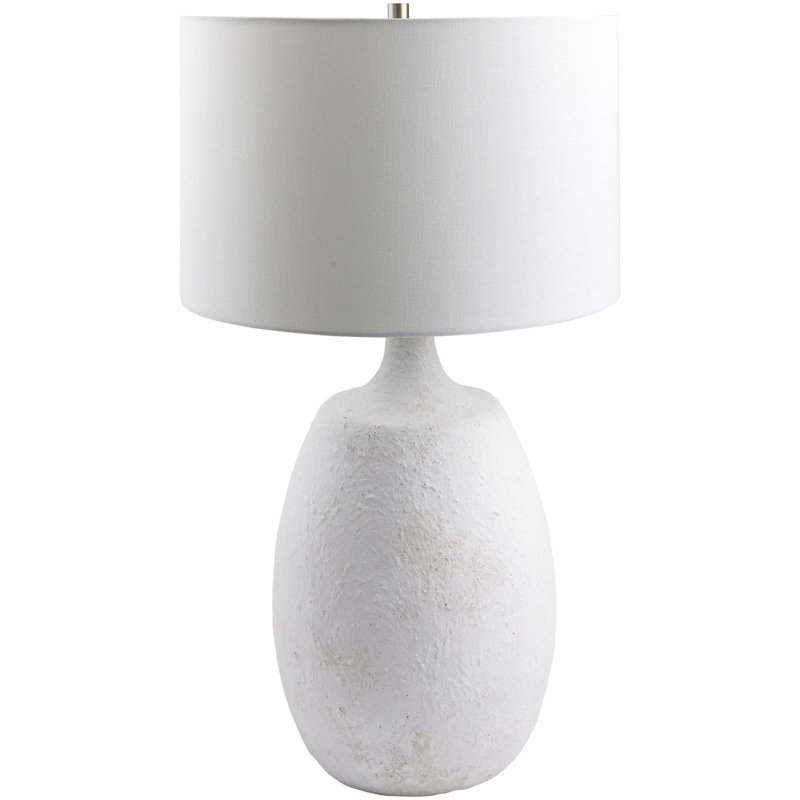 Lampe de table à tambour H 28 po x l 16 po x P 16 po Pompeo