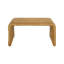 Table basse carrée en rotin tissé (table incluse seulement)