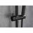 Handheld Shower With 28-Inch Slide Bar And Adjustable Head In Black Matte Soothing Spray Functions