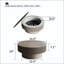 Table basse ronde avec rangement caché-1128868795