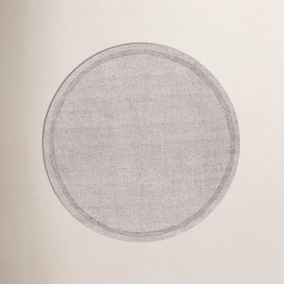 Gray Beige Hand-Tufted Wool Rug