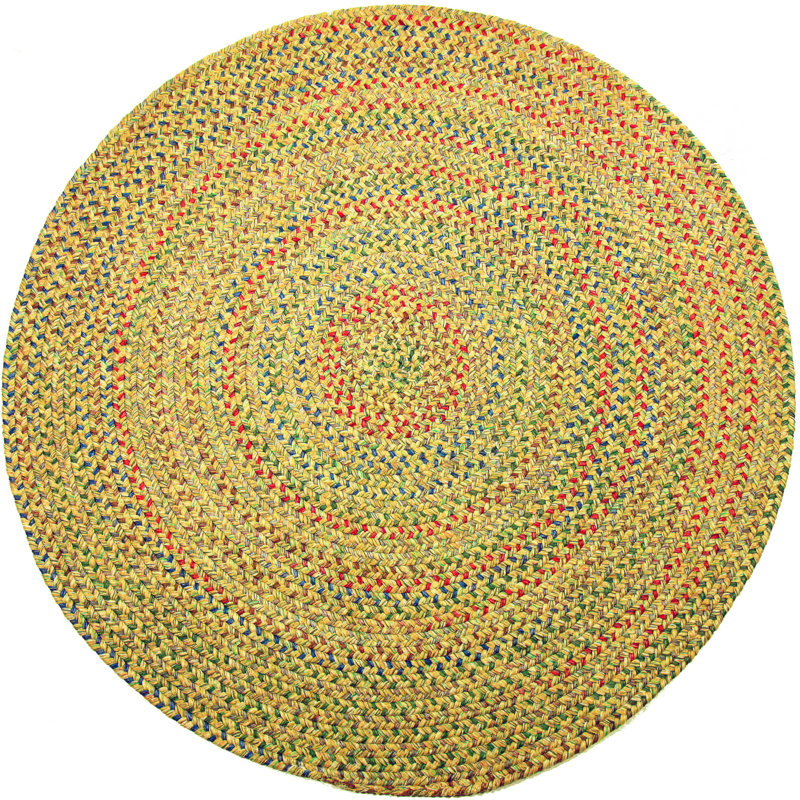 Tartaglia Synthetic Geometric Indoor / Outdoor Rug, Oval 5' x 8'