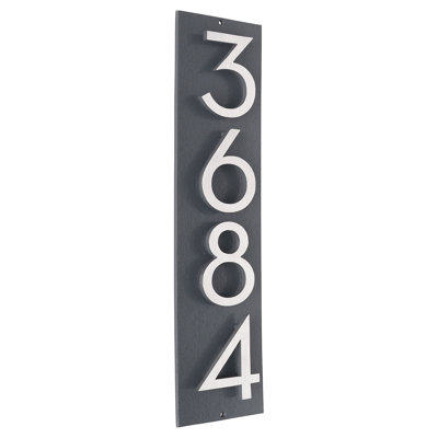 Plaque murale rectangulaire verticale flottante 6 po