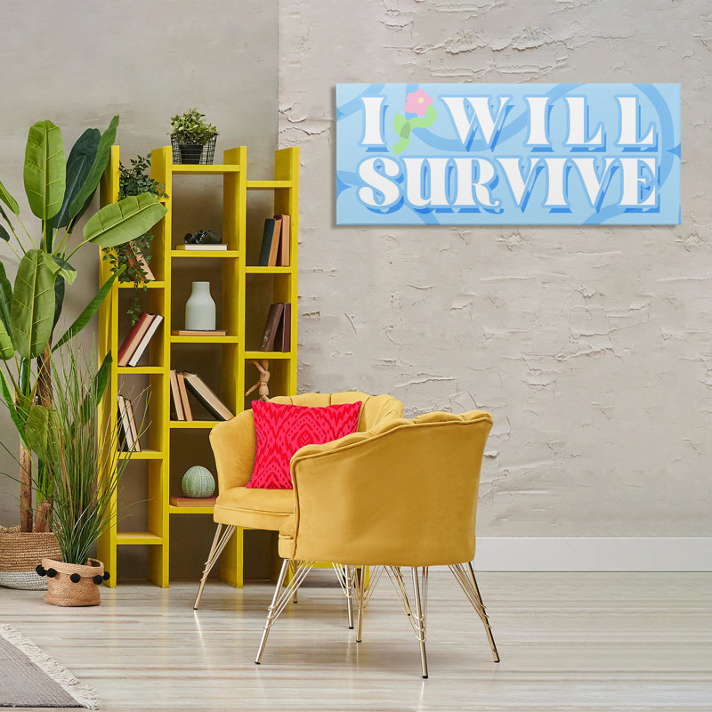 «Groovy I Will Survive Canvas», conception par Lil 'Rue, 20" H x 48" W