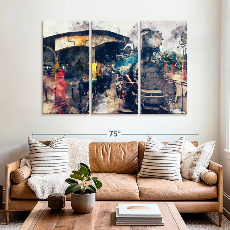 Mehar Steam Train, 42" H x 65" W