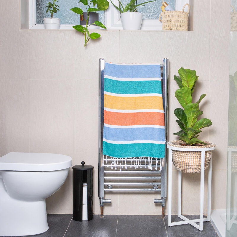 Nicola Spring - Deluxe Cotton Turkish Bath Towel - Multi Stripe