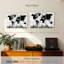 Marble World Map, reproduction d'art sur toile-2029550557