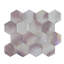 Aurora Glossy 3" x 3" Glass Hexagonal Mosaic Tile-1987940379