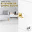 Poignées de porte de passage réversibles avec rosette carrée Mega Handles | Poignée intérieure moderne pour chambre à coucher, salle de bain, couloir | Convient aux portes standard-98718164