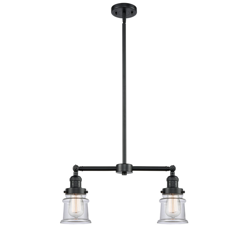 Lustre sphérique spoutnik à 2 lumières Alexandira, Transparent, Bronze huilé, Ampoule DEL 6 watts Vinage