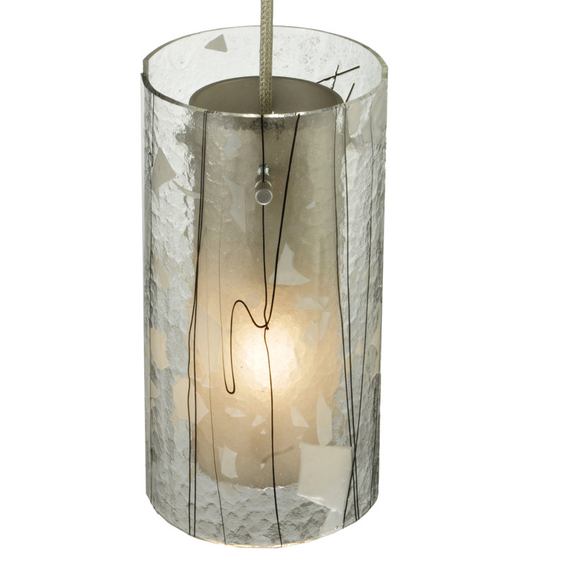 Luminaire suspendu cylindrique à 1 lumière Andelynn Branches