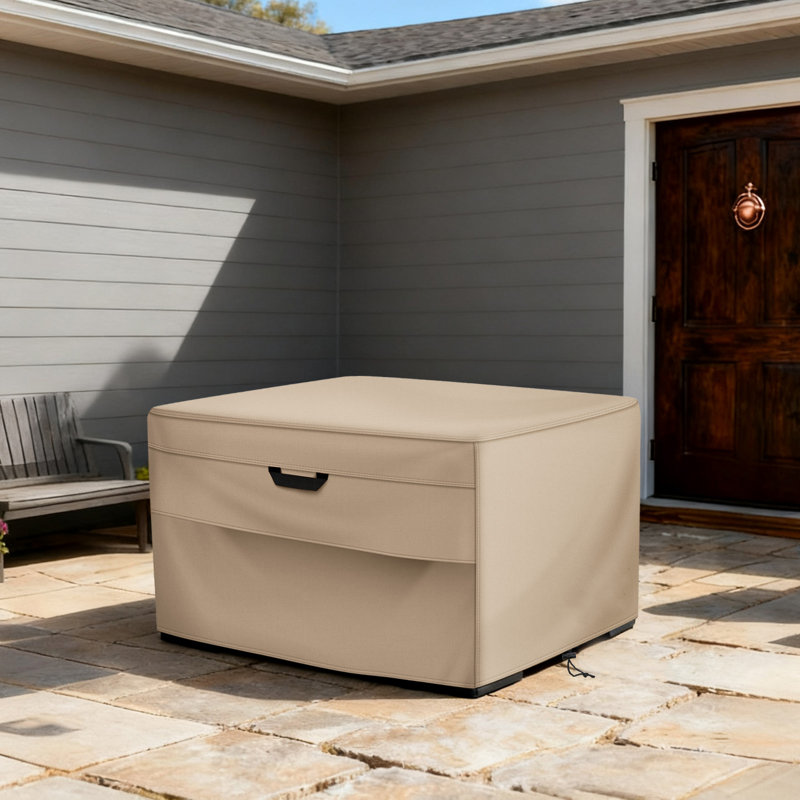 Housse imperméable pour table de foyer d'extérieur