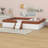 Upholstered Daybed Frame With Fence And Stairs-779691651