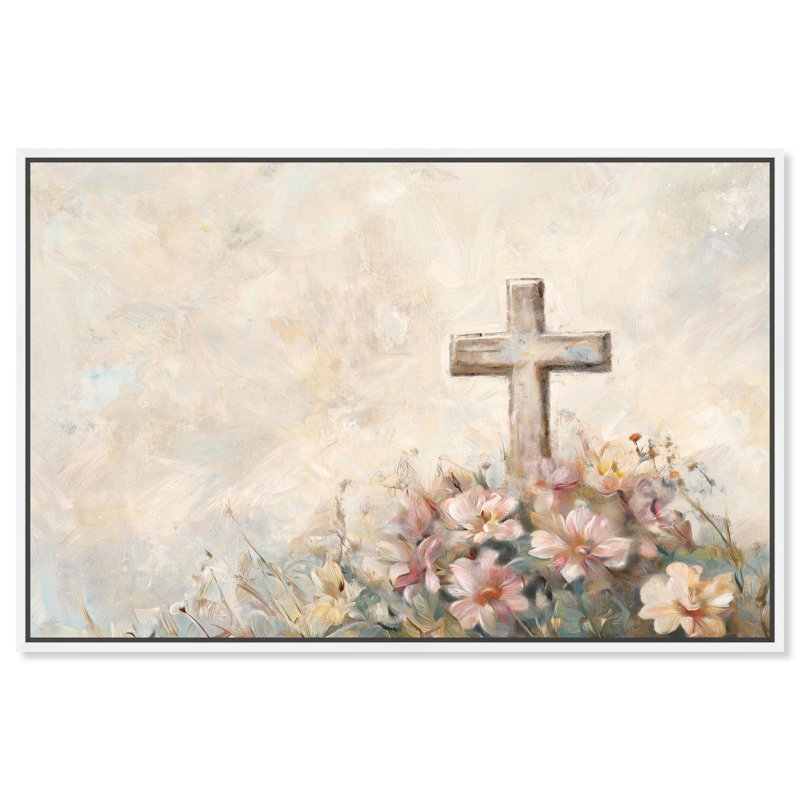«Blessed Remembrance Canvas» par Art Remedy, Cadre blanc, H 31 po x l 46 po