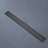 Linear Grid Shower Drain With Leveling Feet In Matte Black