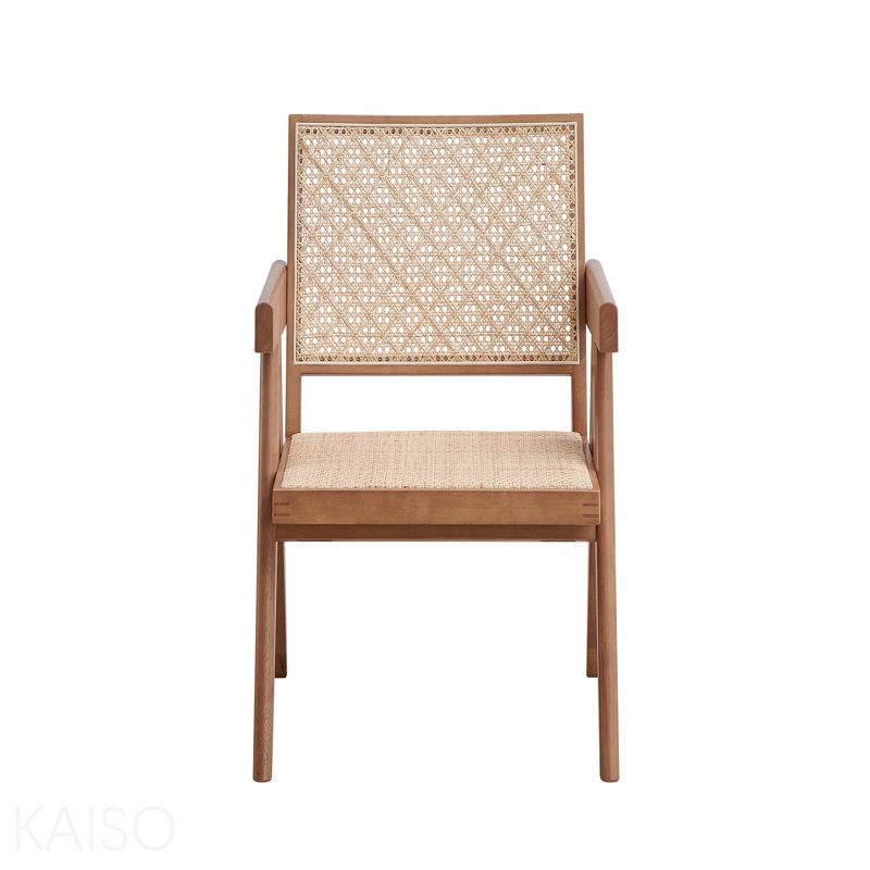 Chaise d'appoint en rotin et finition naturelle