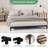 6 in Metal Queen Bed Frame Heavy Duty Low Platform Bed, Sturdy Steel Slat Support Noise Free No Box Spring Needed with Huge Storage Space, Create A Comfortable Sleeping Environment, Black-800415617