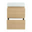 Ensemble de meuble-lavabo 24 po avec lavabo simple, meuble-lavabo sous-comptoir moderne avec double tiroir, meuble-lavabo sur pied autoportant, bois d'ingénierie-126319757