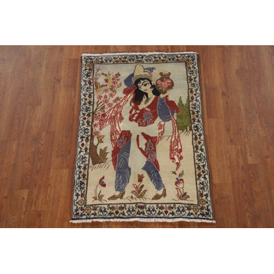Vegetable Dye Pictorial Traditional Rug 2x3