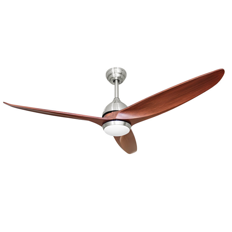 52 In. Smart Indoor Silver Ceiling Fan With 3-colors Led Light/dimmer And Dc Reversible And App/remote/memory Function