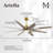 Ariella - Eight Blade Ceiling Fan - Integrated LED-2128242498-2128242495