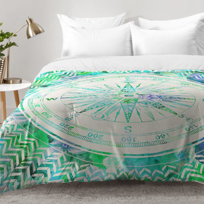 Bianca Green Modern & Contemporary Polyester Geometric Shapes Comforter