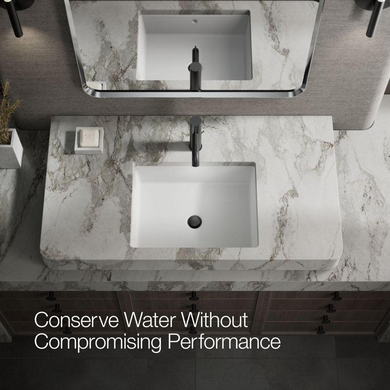 Components Single-Handle Bathroom Sink Faucet, Matte Black