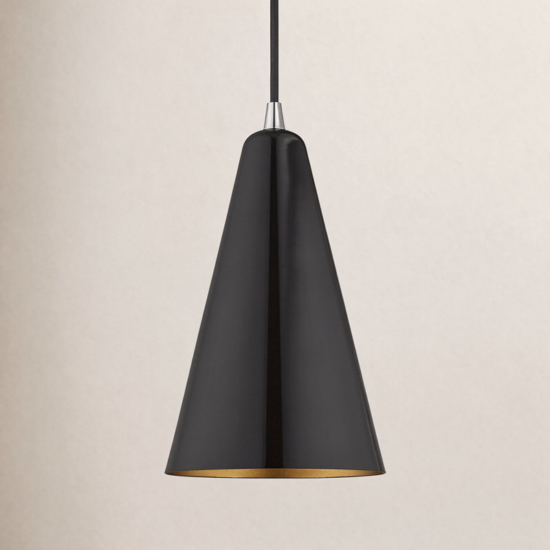 Carolan 1 - Light Single Pendant, Shiny Black