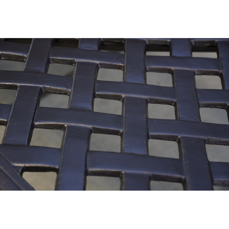 Banc de jardin en fonte d’aluminium Byrnes