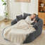 Chaise longue d'intérieur, chaise longue surdimensionnée, chaise longue rembourrée pour le salon et la chambre à coucher-1326833405