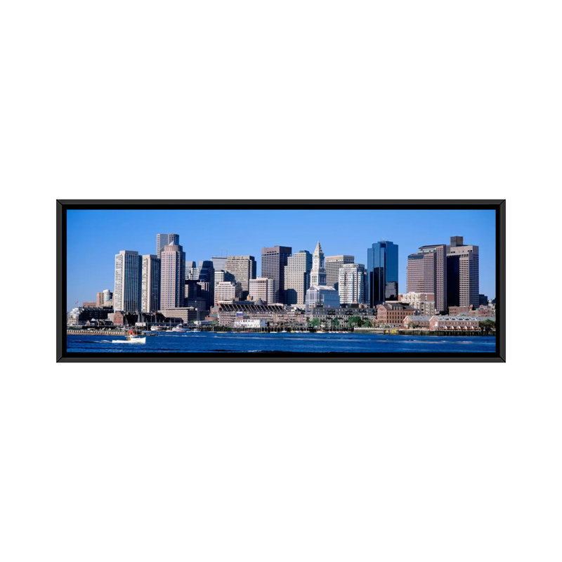 «Skyline, Cityscape, Boston, Massachusetts, USA», reproduction de photo panoramique sur toile non encadrée