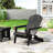 Chair Made Of Dark Grey Wood With Folding Design & Cup Holders, 33.97 In. H, 36.15 W, 30.8 D, 21.9 Lb, For Outdoor Patio Deck In Holders And Ability, Depth, Width, Height, Backyard-779313007