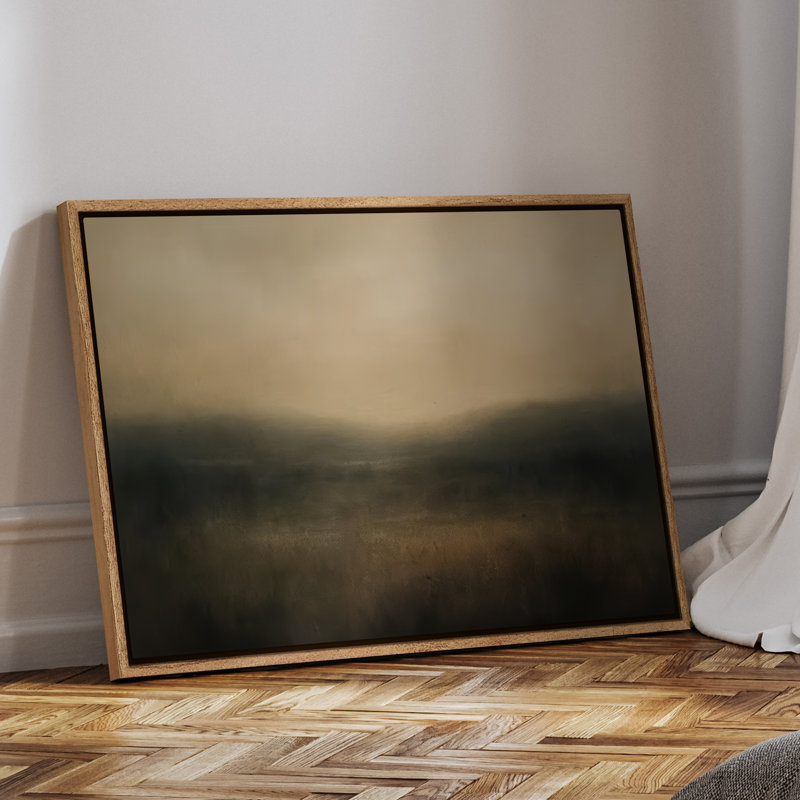 Art mural encadré sur toile, impressions murales abstraites rétro 24 "x 36", H 24 po x l 36 po, Naturel