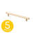 Eclipse Series 7-1/2 in. (192 mm) Center-to-Center Modern Matte Grey Cabinet Handle/Pull (5 Pack)-117495099-103175968