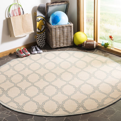 Ferrill Linden 100 Performance Geometric Indoor/Outdoor Area Rug