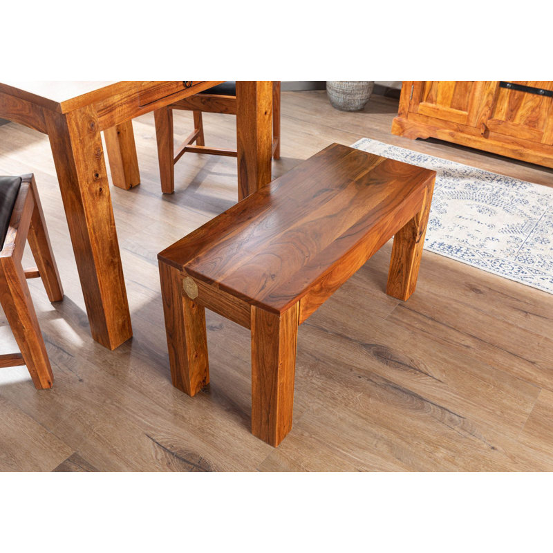 Oxford Solid Wood Bench, 45cm H x 80cm W x 35cm D