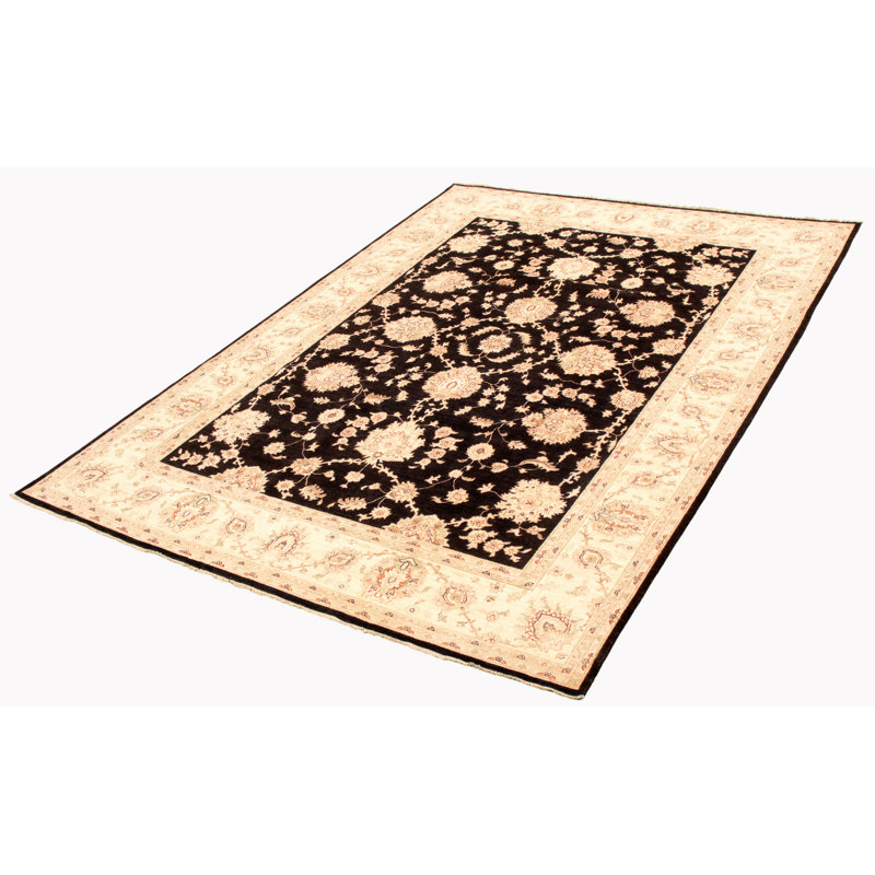 Tapis unique en laine noué à la main 8 pi 3 po x 11 pi 5 po nouvel âge Hafzah