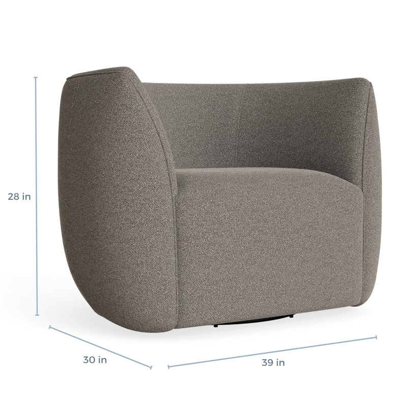 MTO - Council Swivel Lounge Chair, Sanford Black