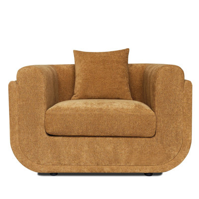 Danya - Modern Orange Fabric Chair
