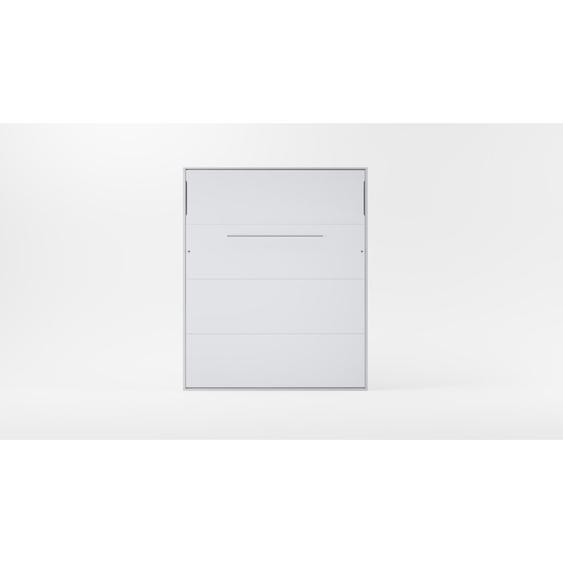 Rechell Murphy Bed, White/White Matt, European Kingsize (160 x 200cm)