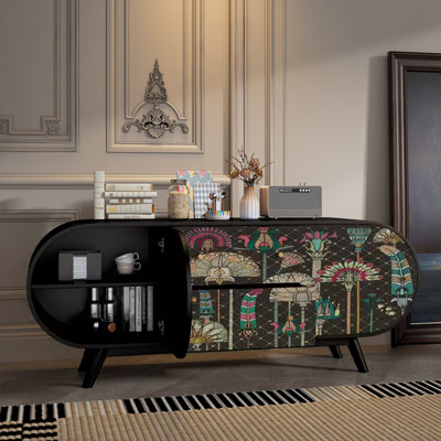 Double Drawer Double Door Storage Cabinet